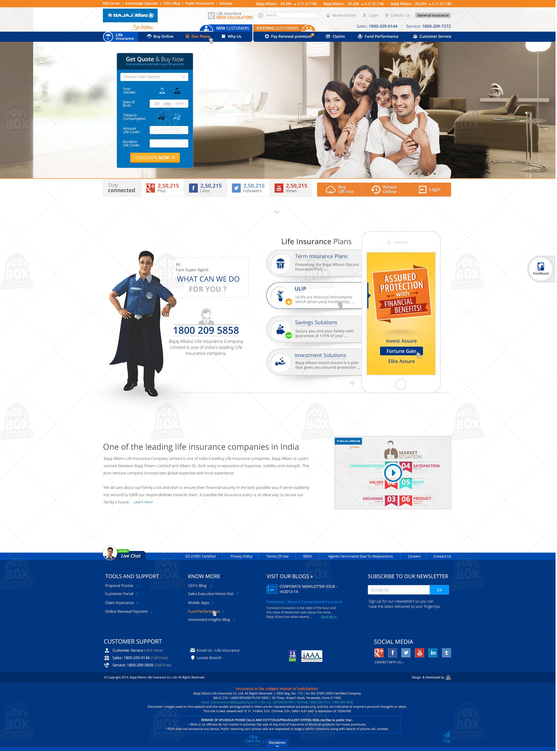 Bajaj Website